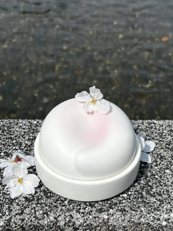 Ceramic Pet Urn - Cherry Blossoms