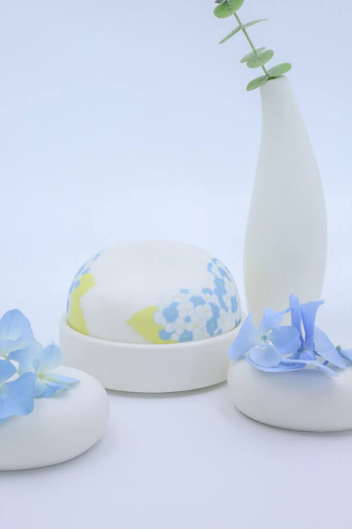 Ceramic Pet Urn - Hydrangea